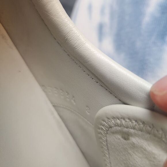 GUCCI LEATHER Web Sneaker 'White' size 8 restored - Picture 8 of 12